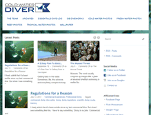 Tablet Screenshot of coldwaterdiver.net
